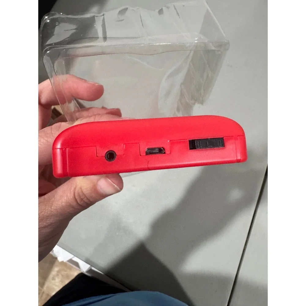 Retro Handheld Game Console Plus Red Portable Video‎ Game Player Rechargeable